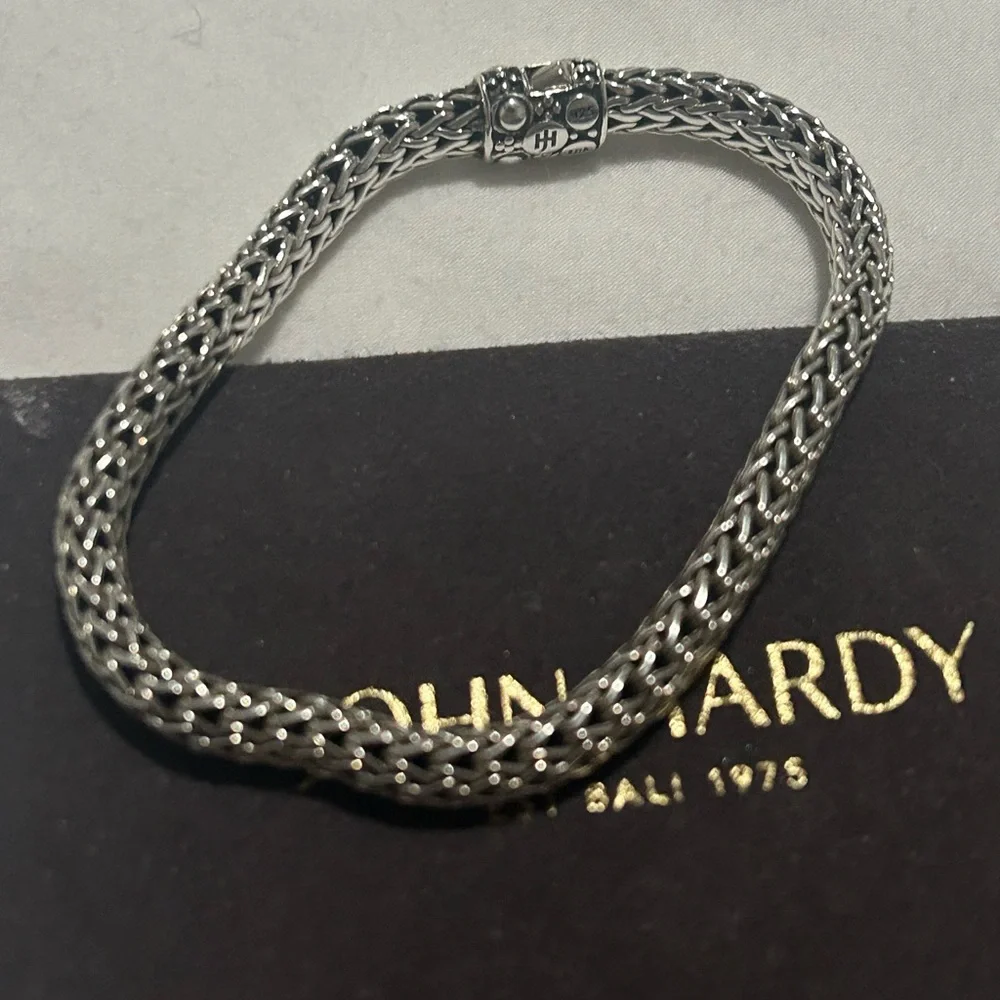 John Hardy Dot Sterling Silver & 18K Yellow Gold Bracelet - Picture 7 of 7